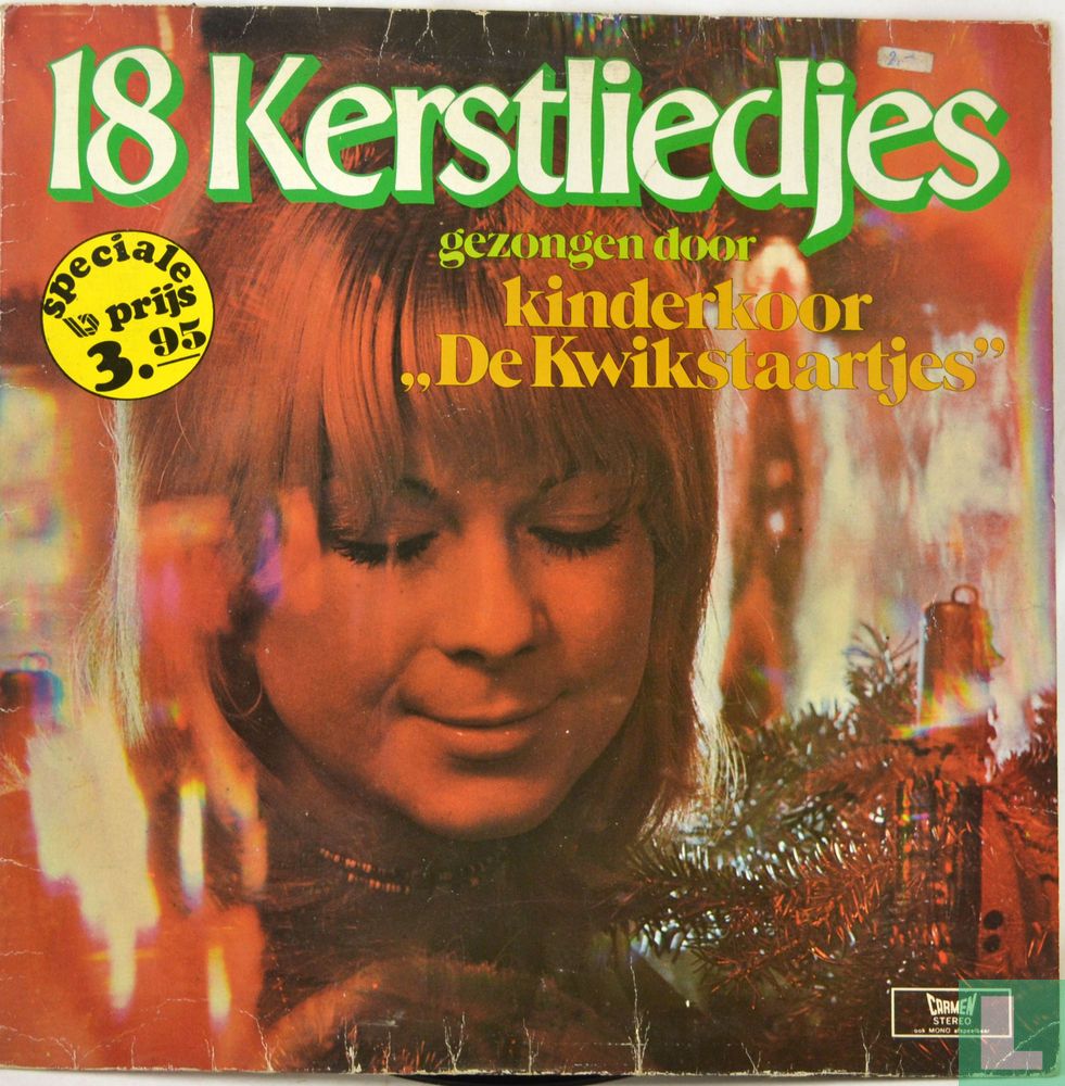 Kinderkoor De Kwikstaartjes - 18 Kerstliedjes (LP) 40940 Vinyl LP Vinyl Goed / Hoes Goed