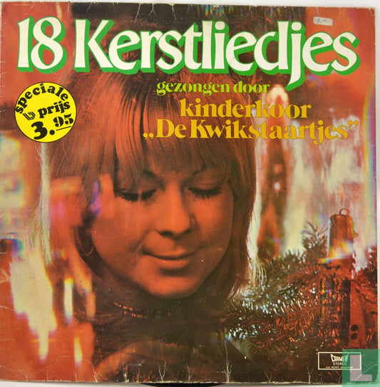 Kinderkoor De Kwikstaartjes - 18 Kerstliedjes (LP) 40940 Vinyl LP Vinyl Goed / Hoes Goed