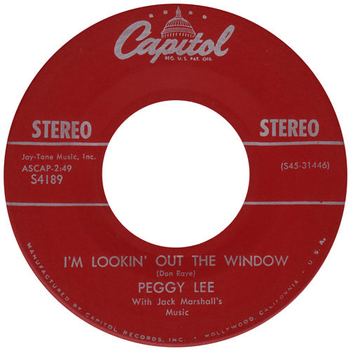 Peggy Lee - Hallelujah, I Love Him So 42426 Vinyl Singles Vinyl Goed / Hoes Generic