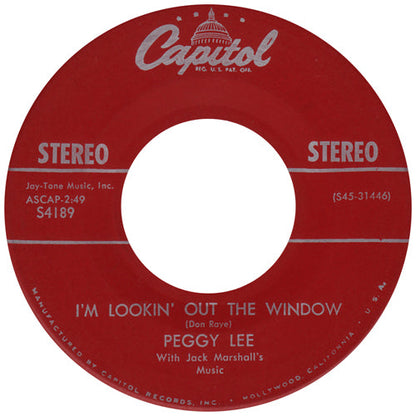 Peggy Lee - Hallelujah, I Love Him So 42426 Vinyl Singles Vinyl Goed / Hoes Generic