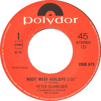 Peter Schreiber - Nie wieder verliebt 28770 14995