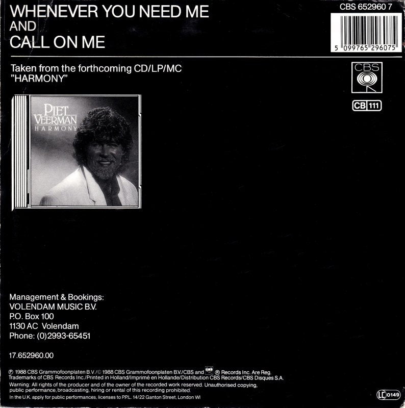 Piet Veerman – Wann immer du mich brauchst 36348