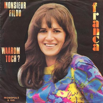 Franca - Monsieur Filou Vinyl Singles Vinyl Zeer Goed / Hoesje Goed "VINYLSINGLES.NL"