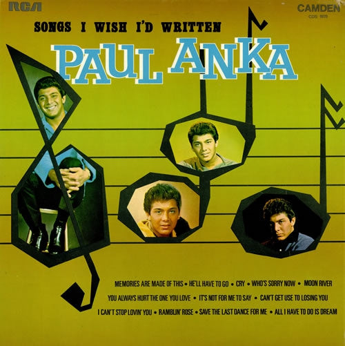 Paul Anka - Songs I Wish I'd Written (LP) 46335 Vinyl LP JUKEBOXSINGLES.NL   