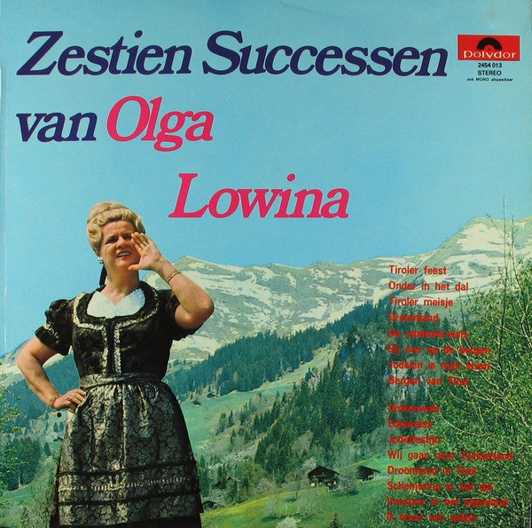 Olga Lowina - Zestien Successen Van Olga Lowina (LP) 43529 Vinyl LP JUKEBOXSINGLES.NL   