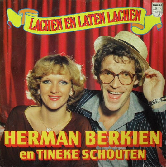 Herman Berkien En Tineke Schouten - Lachen En Laten Lachen (LP) Vinyl LP Vinyl Zeer Goed / Hoesje Goed "VINYLSINGLES.NL"