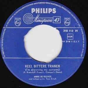 Annie de Reuver - Veel Bittere Tranen 39962 Vinyl Singles Vinyl Zeer Goed / Hoesje Generic "VINYLSINGLES.NL"