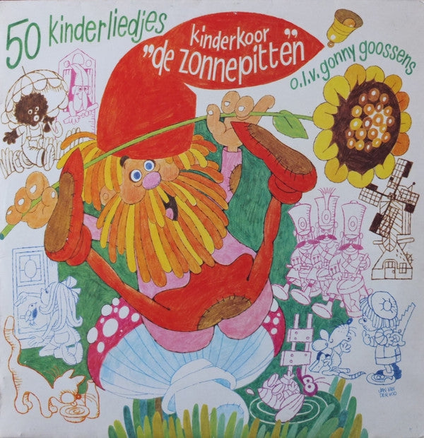 Zonnepitten - 50 kinderliedjes (LP) 45039 Vinyl LP JUKEBOXSINGLES.NL   