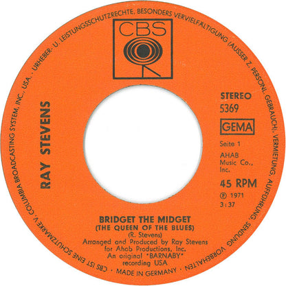 Ray Stevens - Bridget The Midget 40656 Vinyl Singles Vinyl Goed / Hoes Generic