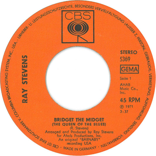 Ray Stevens - Bridget The Midget 40656 Vinyl Singles Vinyl Goed / Hoes Generic