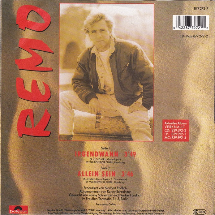 Remo - Irgendwann 23532 Vinyl Singles Vinyl Goed / Hoes Goed