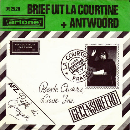 Rijk De Gooyer - Beste Ouders, Lieve Ine.... (Brief Uit La Courtine) 30890 Vinyl Singles Vinyl Goed / Hoes Goed