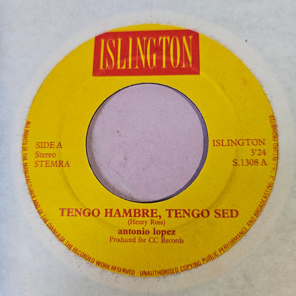 Antonio Lopez - Tengo Hambre, Tengo Sed Vinyl Singles Vinyl Zeer Goed / Hoesje Generic "VINYLSINGLES.NL"