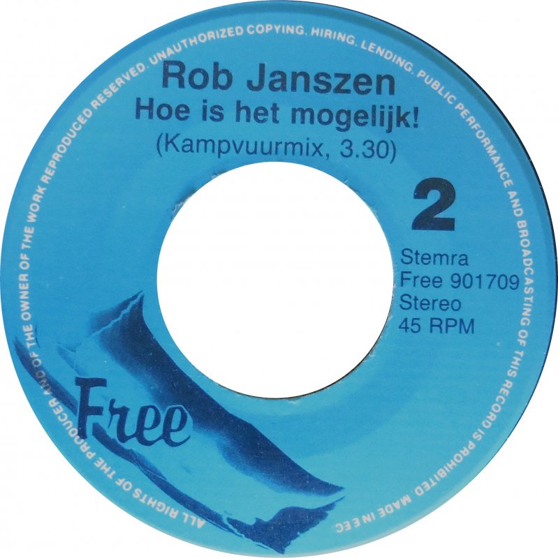 Rob Janszen - Hoe Is Het Mogelijk 15865 Vinyl Singles Vinyl Goed / Hoes Goed