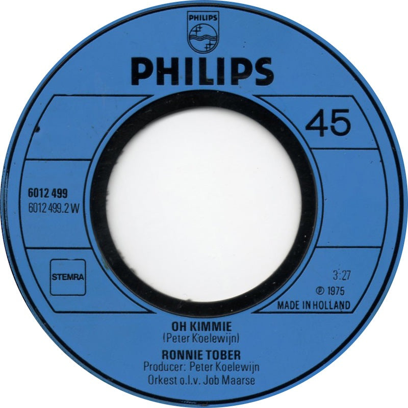 Ronnie Tober - Alleen 14533 Vinyl Singles Vinyl Goed / Hoes Goed