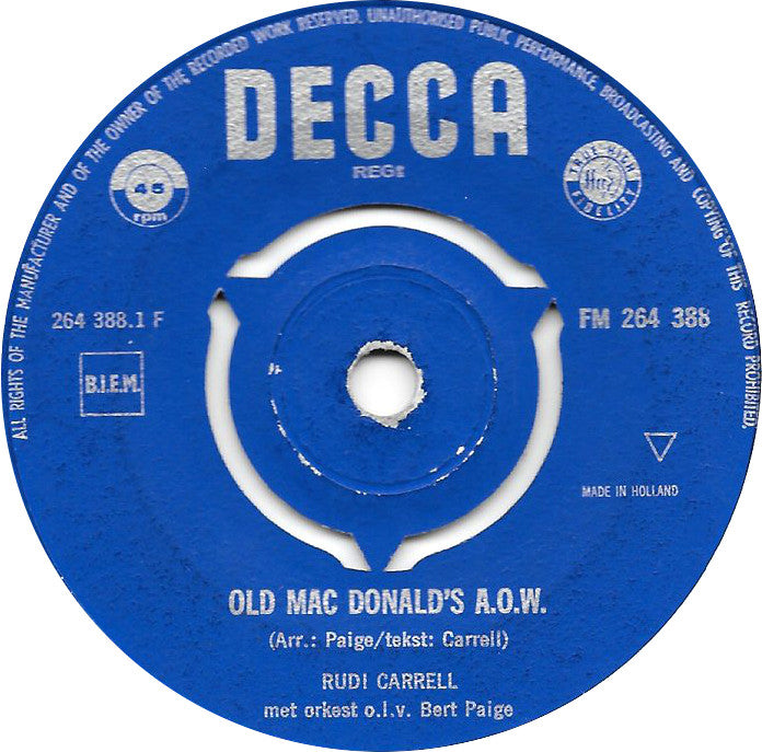 Rudi Carrell - Old Mac Donald's AOW 37290