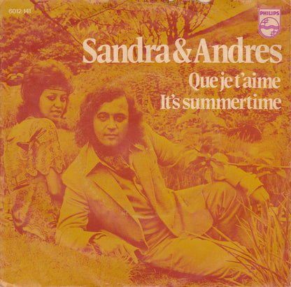 Sandra & Andres - Que Je T'aime 07308 Vinyl Singles Vinyl Goed / Hoes Goed