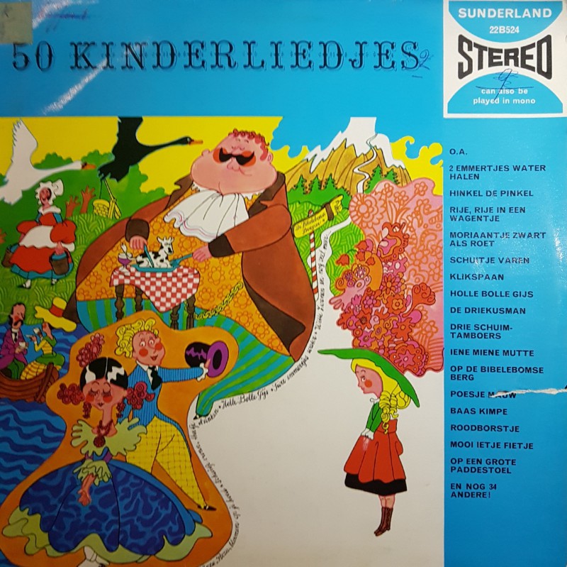 Kinderkoor De Zonnepitten - 50 kinderliedjes (LP) 45349 Vinyl LP JUKEBOXSINGLES.NL   