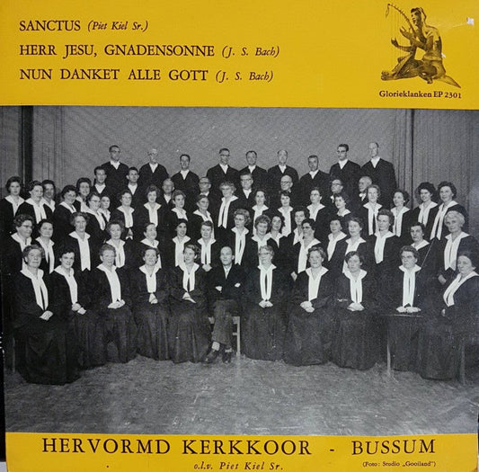 Hervormd Kerkkoor Bussum - Santus Vinyl Singles EP Vinyl Zeer Goed / Hoesje Goed "VINYLSINGLES.NL"