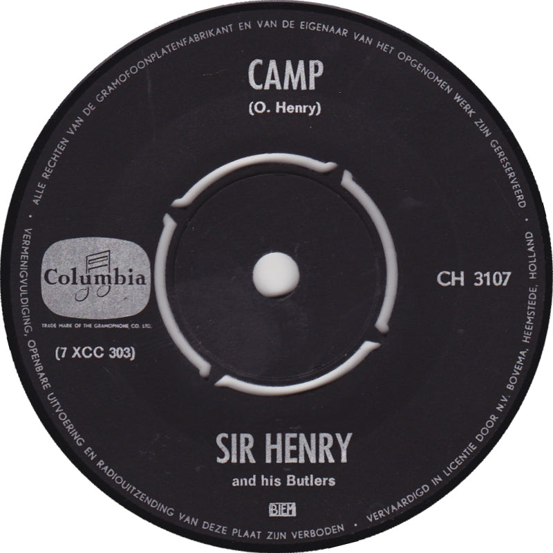 Sir Henry & His Butlers - Camp 42483 Vinyl Singles Vinyl Goed / Hoes Generic