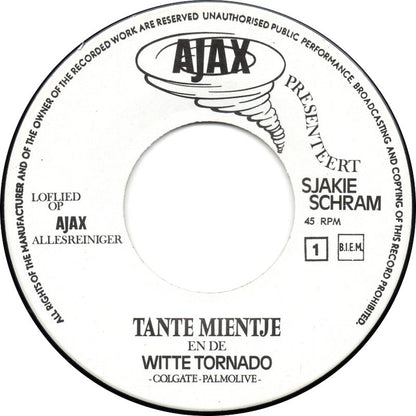 Sjakie Schram - Tante Mientje En De Witte Tornado 06426 Vinyl Singles Vinyl Goed / Hoes Generic