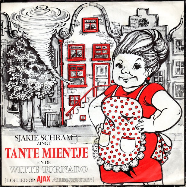 Sjakie Schram - Tante Mientje En De Witte Tornado 16211 Vinyl Singles Vinyl Goed / Hoes Goed