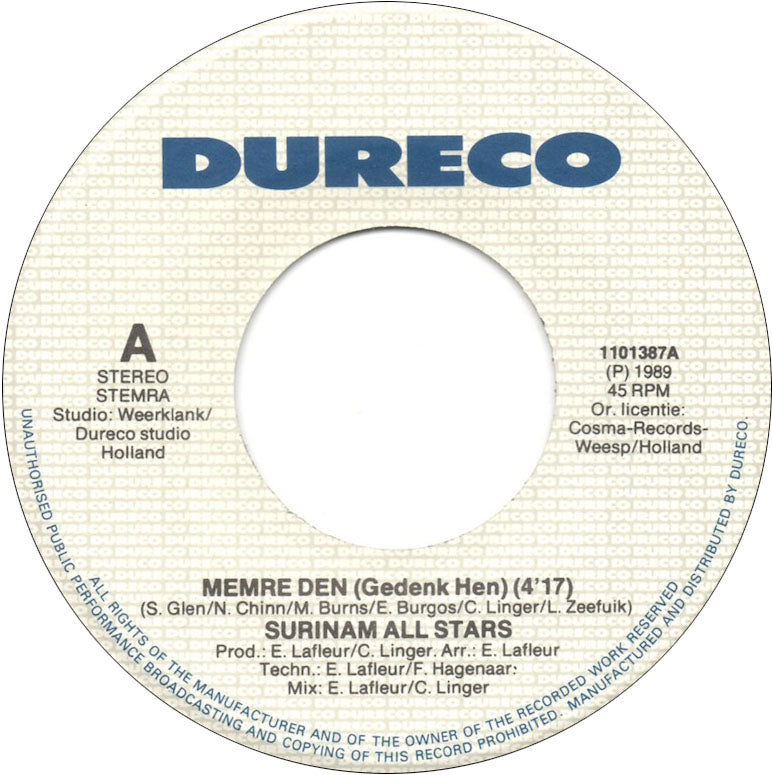 Surinam All Stars - Memre Den 14125 26988