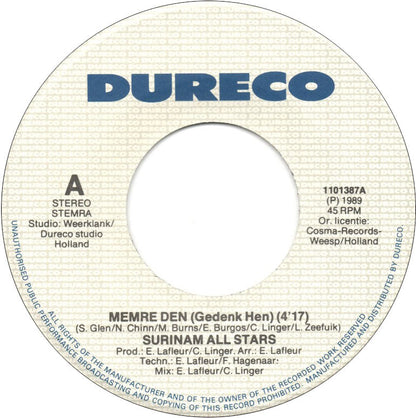 Surinam All Stars - Memre Den 14125 26988