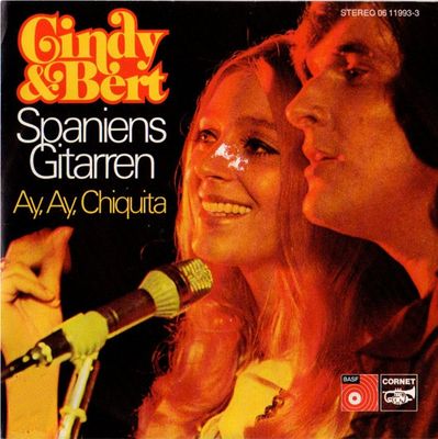 Cindy & Bert - Spaniens Gitarren Vinyl Singles Vinyl Zeer Goed / Hoesje Goed "VINYLSINGLES.NL"