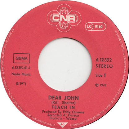Teach-in - Dear John 37594