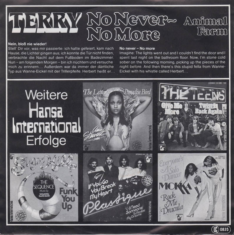 Terry - Nein, niemals - nicht mehr 17613