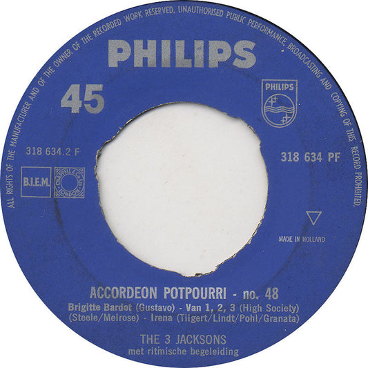 3 Jacksons - Accordeon Potpourri No. 48 42317 Vinyl Singles Vinyl Goed / Hoes Generic