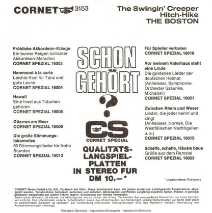 Boston - The Swingin' Creeper Vinyl Singles Vinyl Zeer Goed / Hoesje Redelijk "VINYLSINGLES.NL"
