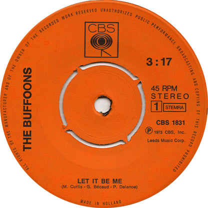 Buffoons - Let It Be Me 30098 Vinyl Singles Vinyl Zeer Goed / Hoesje Goed "VINYLSINGLES.NL"