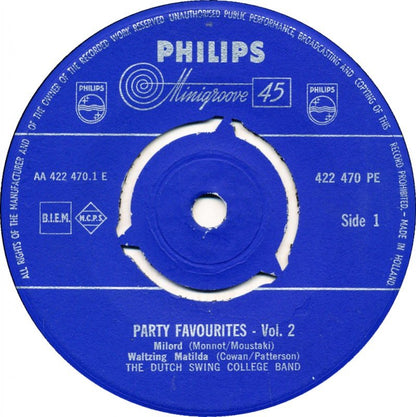 Dutch Swing College Band - Party Favourites - Vol. 2 08048 Vinyl Singles EP Vinyl Goed / Hoes Goed