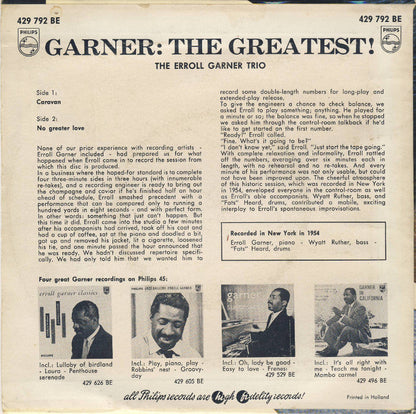 Erroll Garner Trio - Garner : The Greatest 06646 Vinyl Singles EP Vinyl Goed / Hoes Goed