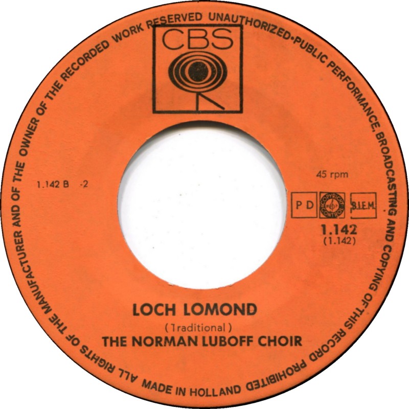 Norman Luboff Choir - Greensleeves 18898 Vinyl Singles Vinyl Goed / Hoes Goed