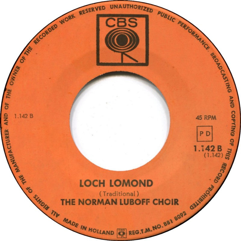 Norman Luboff Choir - Greensleeves 18898 Vinyl Singles Vinyl Goed / Hoes Goed