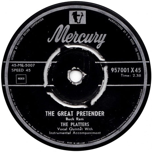 Platters - The Great Pretender 42388 Vinyl Singles Vinyl Goed / Hoes Generic