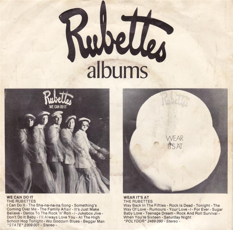 Rubettes - Foe Dee Oh Dee 10380