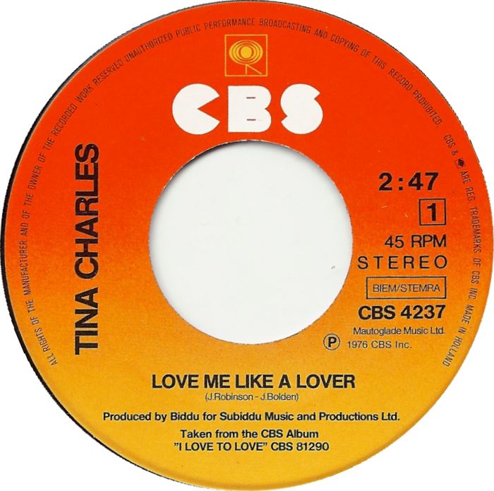 Tina Charles - Liebe mich wie ein Liebhaber 27077 17039