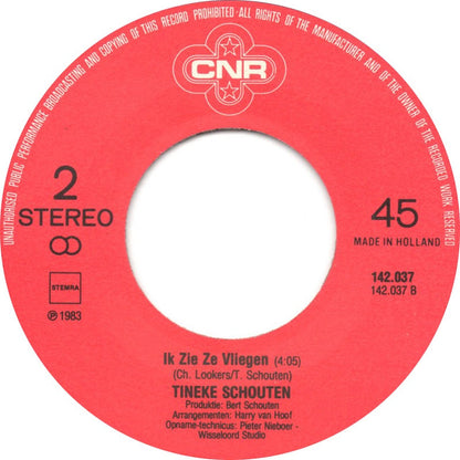 Tineke Schouten - Zwiet, Zwiet Honniebie 43386 Vinyl Singles Vinyl Goed / Hoes Goed
