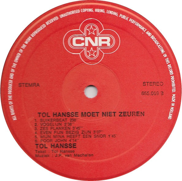 Tol Hansse - Don't Whine (LP) 46797