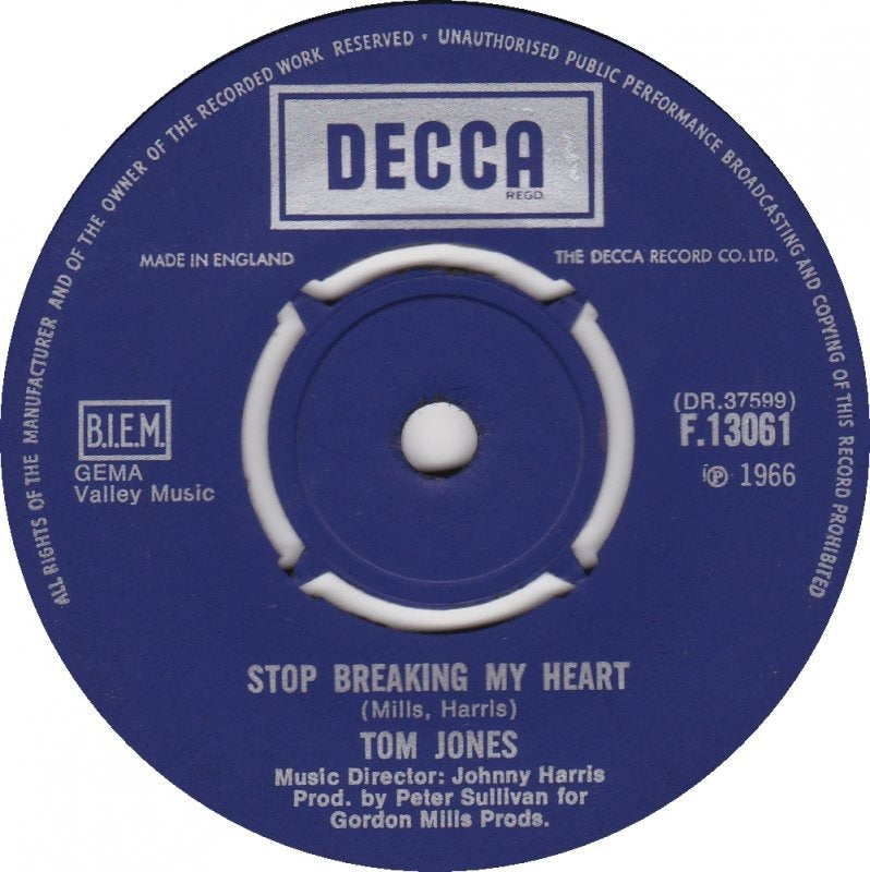 Tom Jones - I (Who Have Nothing) 09841 Vinyl Singles Vinyl Goed / Hoes Generic