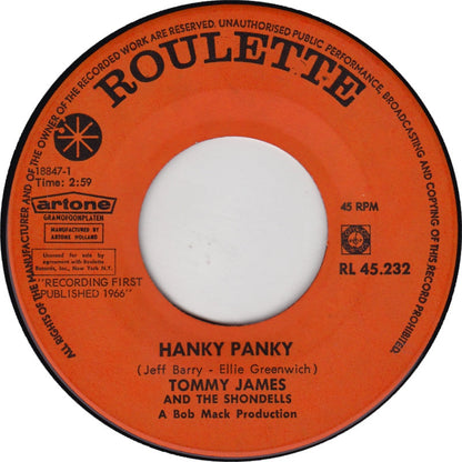 Tommy James & The Shondells - Hanky Panky 34107