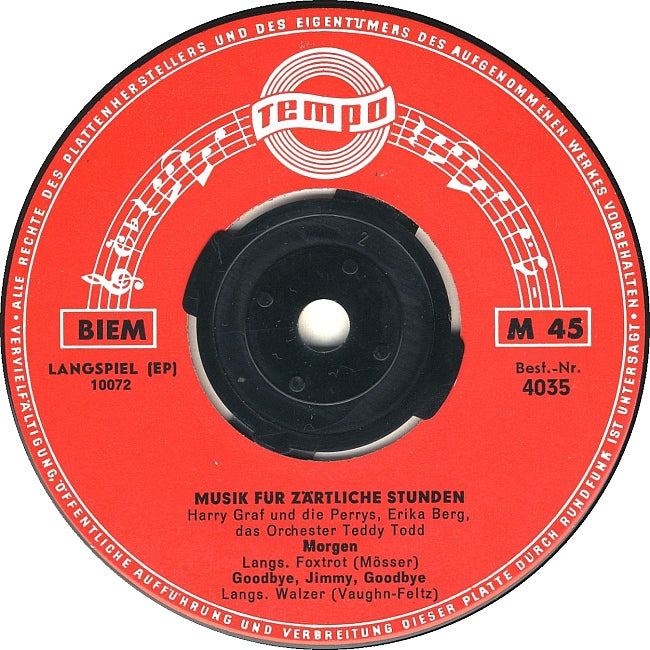 Harry Graf Gerd fritz - Gitarren Klingen Leise Durch Die Nacht Vinyl Singles EP Vinyl Zeer Goed / Hoesje Goed "VINYLSINGLES.NL"