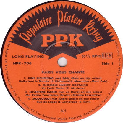 Verschiedenes – Paris Vous Chante (EP) 17867