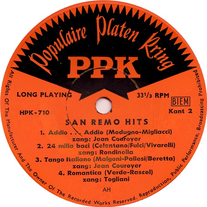 Verschiedene Künstler - San Remo Hits (EP) 17870