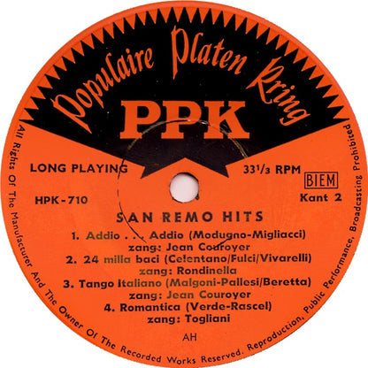 Verschiedene Künstler - San Remo Hits (EP) 17870