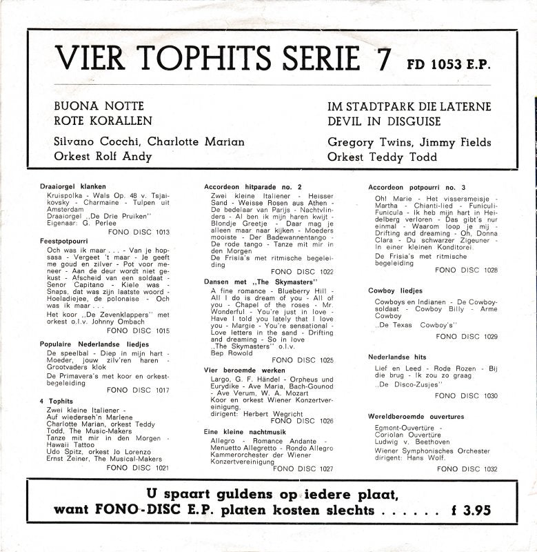 Verschiedene Künstler – 4 Top Hits Serie 7 (EP) 24062